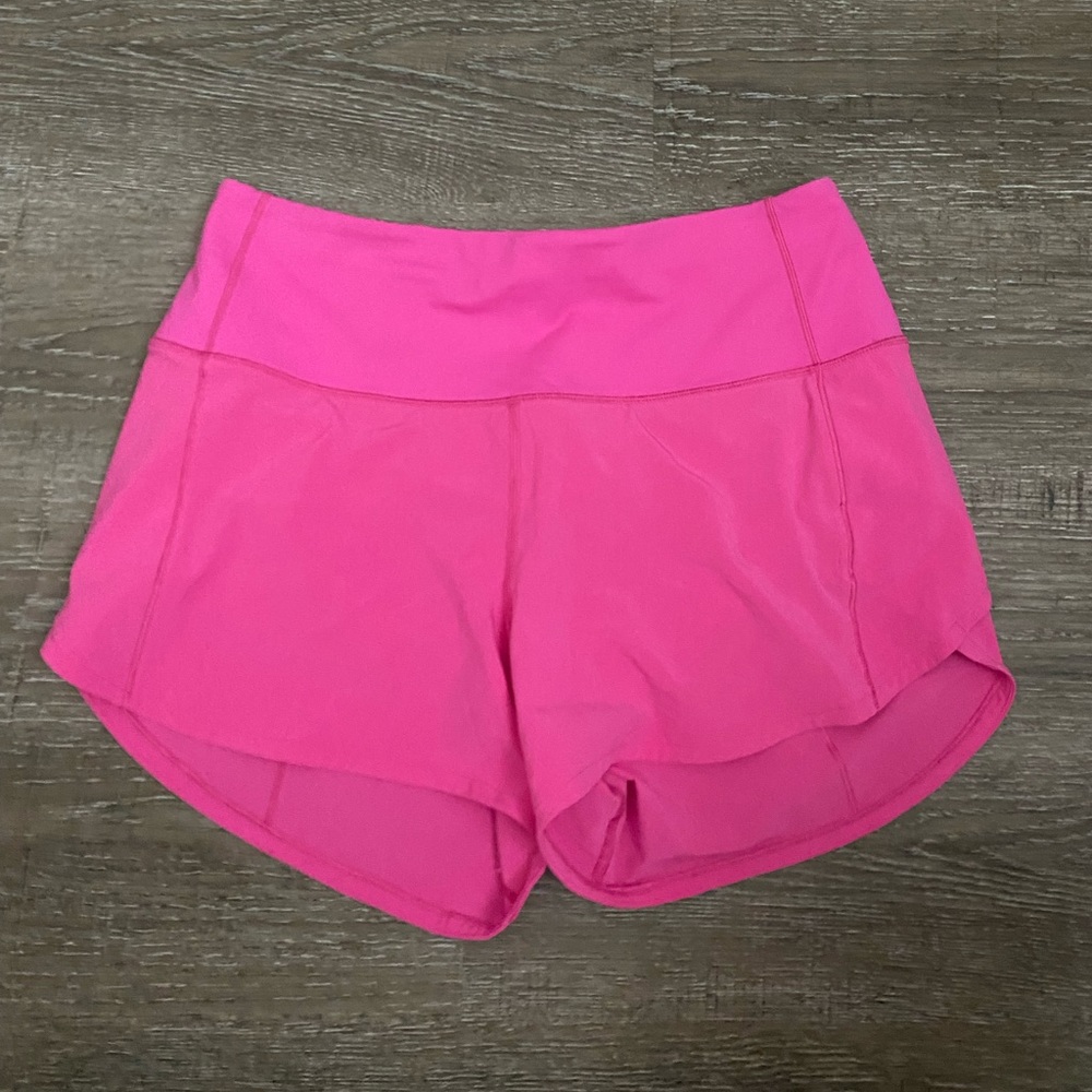 Lululemon high rise speed up shorts